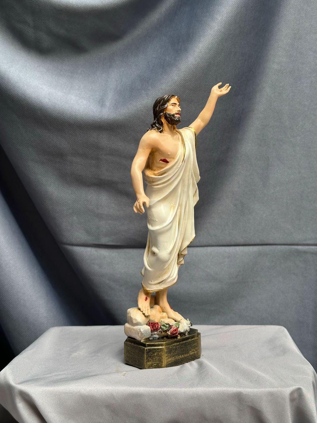Easter Christ Statue, Tabletop Statue, Christmas Gift, Wooden Statue, Handmade Gift, Handmade Home Decor, Easter Gift