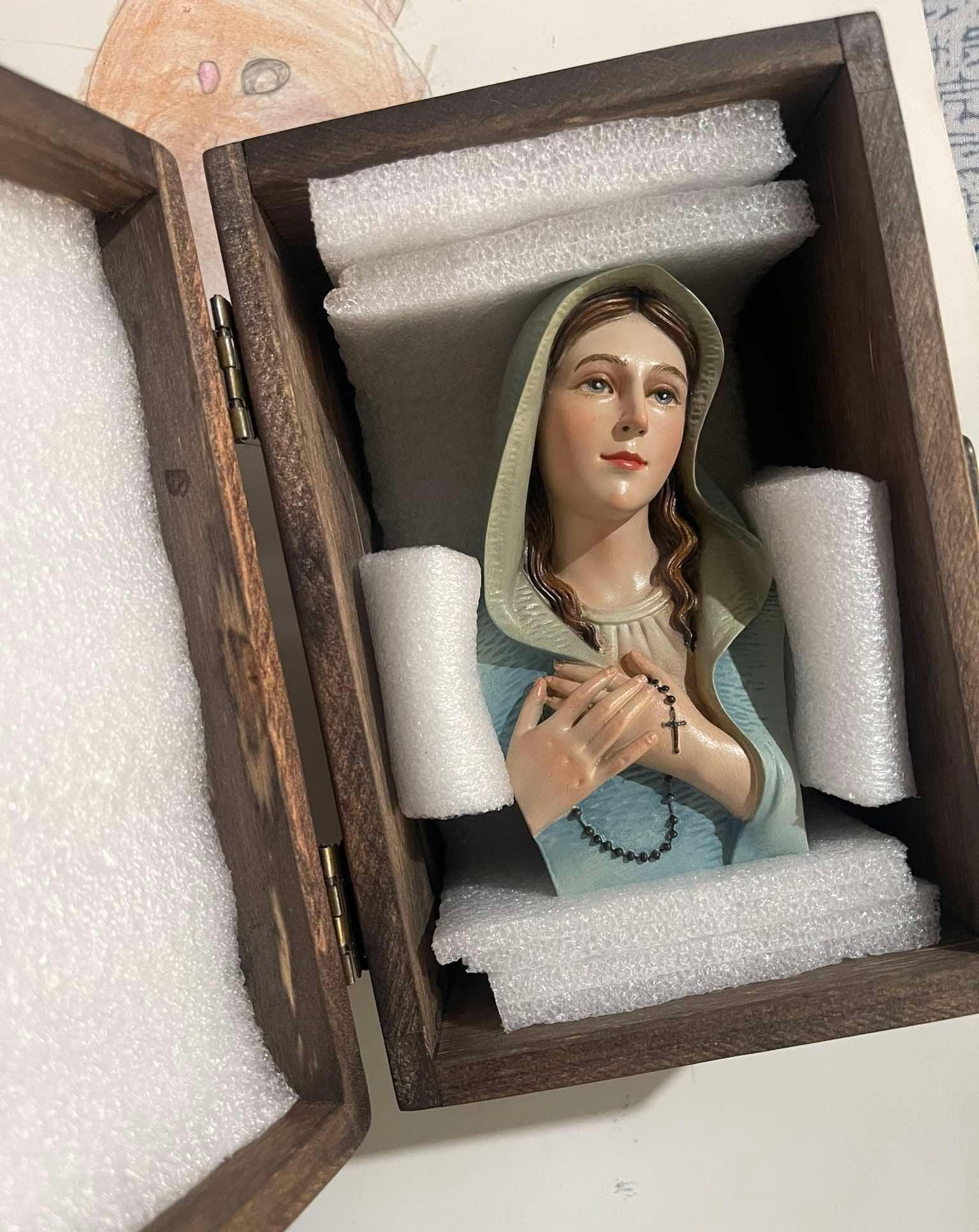 Half-body statue of the Virgin Mary, suitable for cars, Catholic gifts, home decoration, living room, religious spirituality