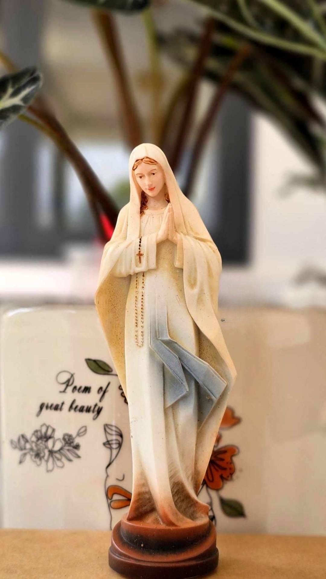 Statue of Our Lady of Mount Cúi, suitable for display on cars, Catholic gifts, home decoration, living room, religious spirituality