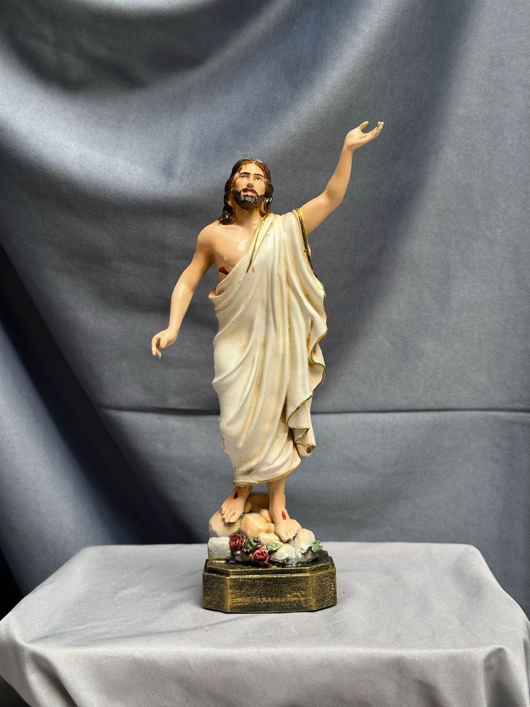 Easter Christ Statue, Tabletop Statue, Christmas Gift, Wooden Statue, Handmade Gift, Handmade Home Decor, Easter Gift