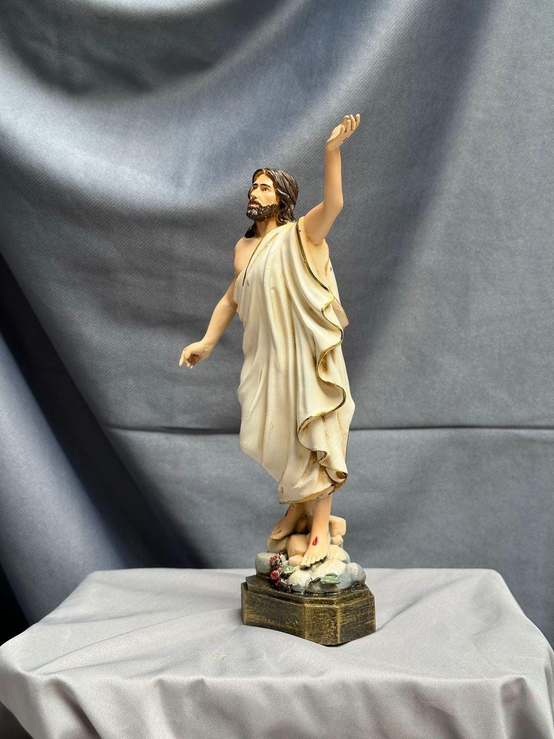 Easter Christ Statue, Tabletop Statue, Christmas Gift, Wooden Statue, Handmade Gift, Handmade Home Decor, Easter Gift