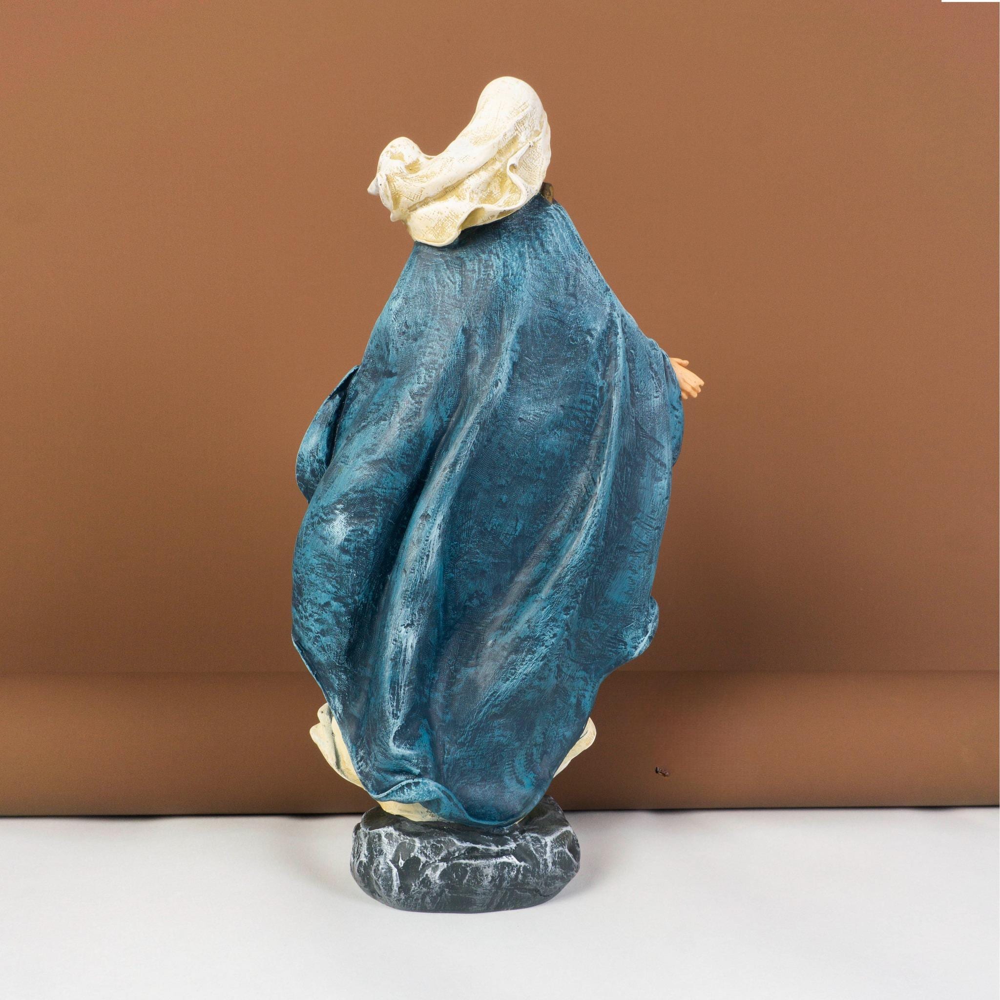 Our Lady of Grace statue is handmade, suitable for desk, car, home decoration, catholic gift, christian