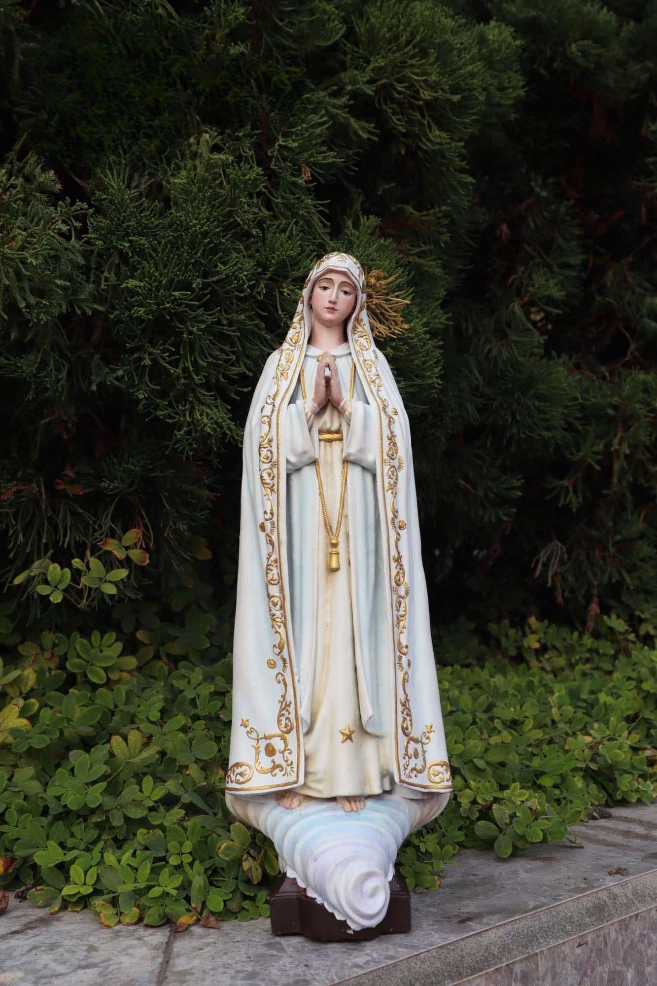 Our Lady of Fatima Handcrafted Statue, Catholic Gifts, Church Supplies, Premium Edition Prayer Corner Decoration Statue, Special