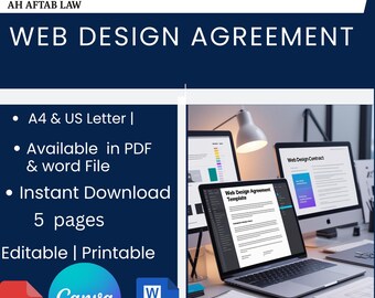 Web Design Agreement Template: Editable Client Contract (PDF Download)
