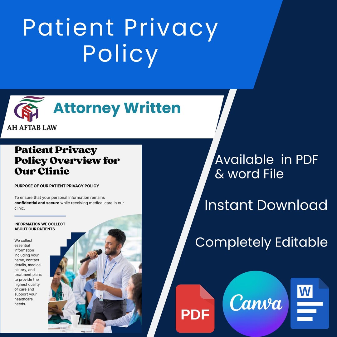 Printable Patient Privacy Policy to Safeguard Patient Data | Healthcare ...