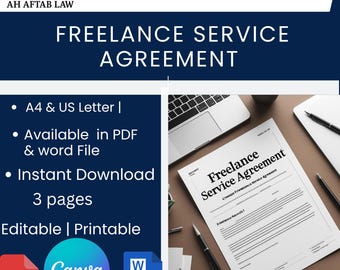 Freelance Graphic Designer Service Agreement Template