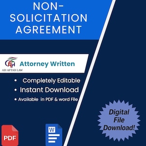 Customizable Non-Solicitation Agreement Template - Legal Document for Business Protection