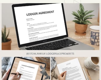 Lodger Agreement Template UK - Editable Room Rental Contract, Word Document, 2025 Compliant