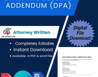 Professional  Data Processing  Addendum (DPA)  Agreement - Protect Your Business Today