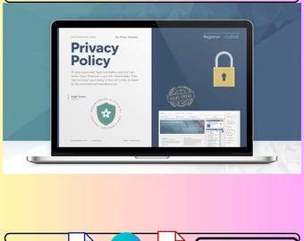 Custom Privacy Policy Template for E-commerce Websites | GDPR Compliant Digital Download"