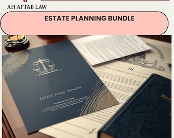 Attorney-Drafted Estate Planning Legal Templates Bundle (Digital Download)
