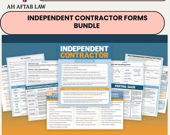 Attorney-Written Independent Contractor Forms Bundle (Digital Download) instant download