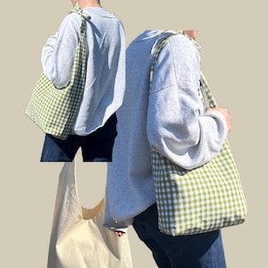 Slouch Tie Bag Schnittmuster - PDF-Download, Anfänger freundlich, DIY Schultertasche Schnittmuster Bild 6