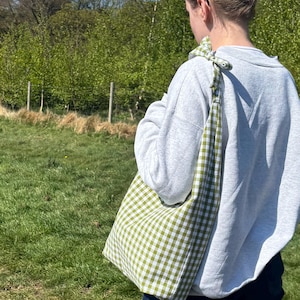 Slouch Tie Bag Sewing Pattern – PDF Download, Beginner Friendly, DIY Shoulder Bag Pattern