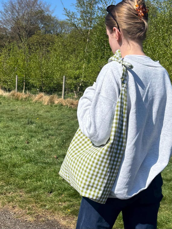 Slouch Tie Bag Sewing Pattern – PDF Download, Beginner Friendly, DIY Shoulder Bag Pattern