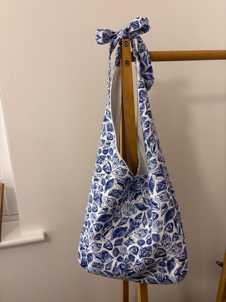 Slouch Tie Bag Schnittmuster - PDF-Download, Anfänger freundlich, DIY Schultertasche Schnittmuster Bild 5