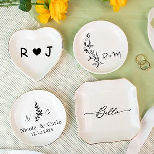 Custom Ceramic Plate, Personalized Text for Weddings, Birthdays, and Special Gifts