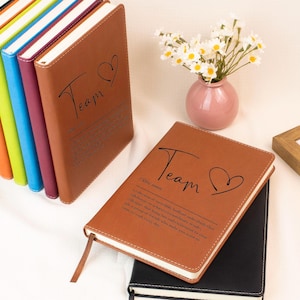 Employee Appreciation Gift – Personalized Team Journal, Custom Coworker Notebook, Office Gift for Boss, Staff, Team Motivation Present