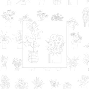 Autocad Blocks - Hand drawn Potted plants | 2D Collection