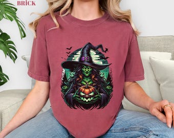 Wicked Witch Halloween T-Shirt: Spooky Gothic Comfort Colors Tee