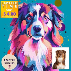 Retrato de mascota personalizado: Pintura de acuarela de perro o gato (Descarga digital, entrega en 5 horas)