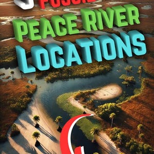 Peace River Fossilien-Karte - GPS-markiert und bereit zum Erkunden