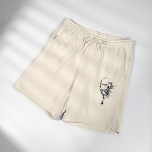 Uniseksowe, lekkie, polarowe spodenki dresowe barwione w masie