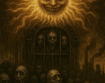 Baraja de Tarot Renacimiento Industrial Oscuro con 22 Arcanos Mayores y Arte Gótico, Descarga Digital