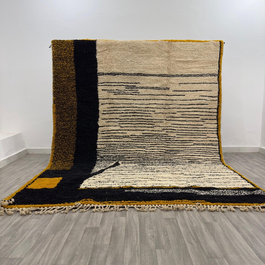 Custom Made Beni Ourain Rug Style Rug - Bohemian Style Rug - Moroccan ...