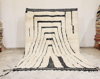 Handmade Berber Wool Rug: Custom Moroccan Beni Ourain Rug