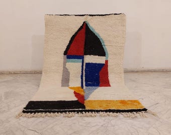 Custom Berber Wool Rug: Handmade Moroccan Beni Ourain Rug