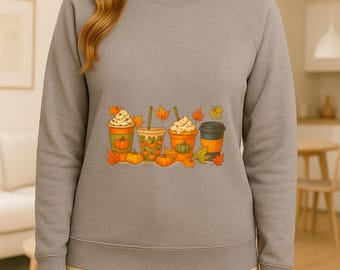 Pumpkin Spice Latte Sweatshirt: Cozy Fall Coffee Crewneck