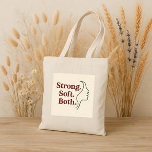 100% Cotton Canvas Tote Bag: Eco-Friendly Style, Durable Shopping Bag