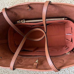 LV Neverfull Bags GM/MM/Pm Purse Organizer | Flexible & sturdy | Spice color | Blends well with Cognac