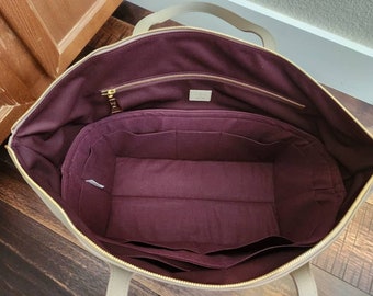 LV Travel Bag | Dark Plum | Monogram Empreinte | 15.75x7.75 x 8 | Contour or Original | Flexible | Sturdy