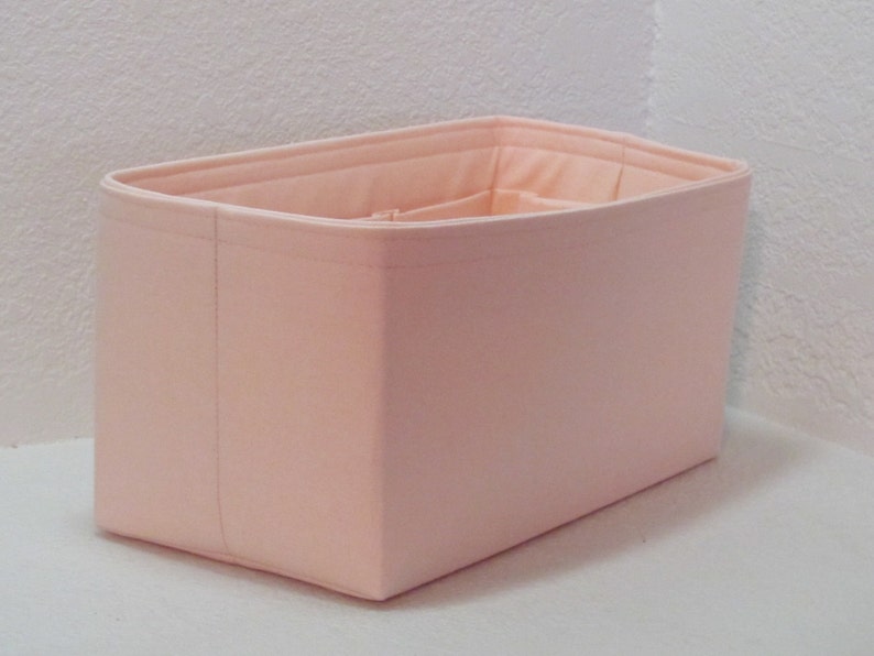Purse Organizer Neverfull MM. Shaper .Barely Pink..Good match LV Rose Ballerine Made in USA .. Relaxed 11.5x5.5x6 or Snug 12x6x6