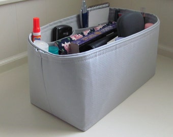 TALL Purse ORGANIZER insert  SHAPER. . .  Grey Purse Insert ..., Strong/Durable -6 Tall sizes (7" tall)