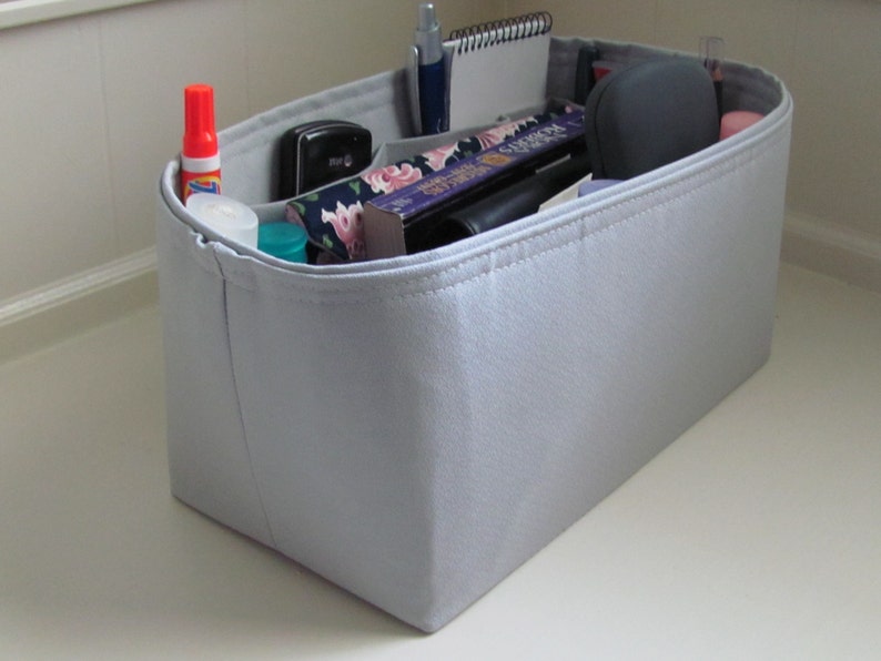 TALL Purse ORGANIZER insert SHAPER. . . Grey Purse Insert ..., Strong/Durable 6 Tall sizes 7 tall image 1