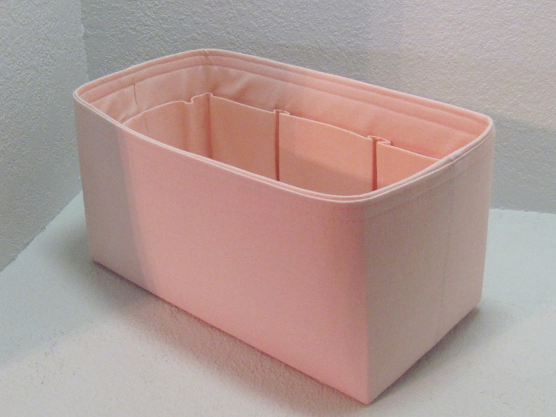 Purse Organizer Neverfull MM. Shaper .Barely Pink..Good match LV Rose Ballerine Made in USA .. Relaxed 11.5x5.5x6 or Snug 12x6x6