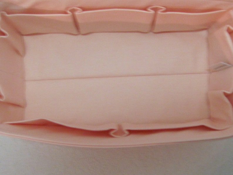 Purse Organizer Neverfull MM. Shaper .Barely Pink..Good match LV Rose Ballerine Made in USA .. Relaxed 11.5x5.5x6 or Snug 12x6x6