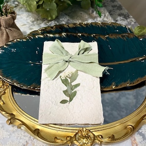Tarjetas botánicas vintage en blanco: juego de tarjetas de felicitación dibujadas a mano, notas de amor minimalistas con sobres kraft, notas de amor botánicas