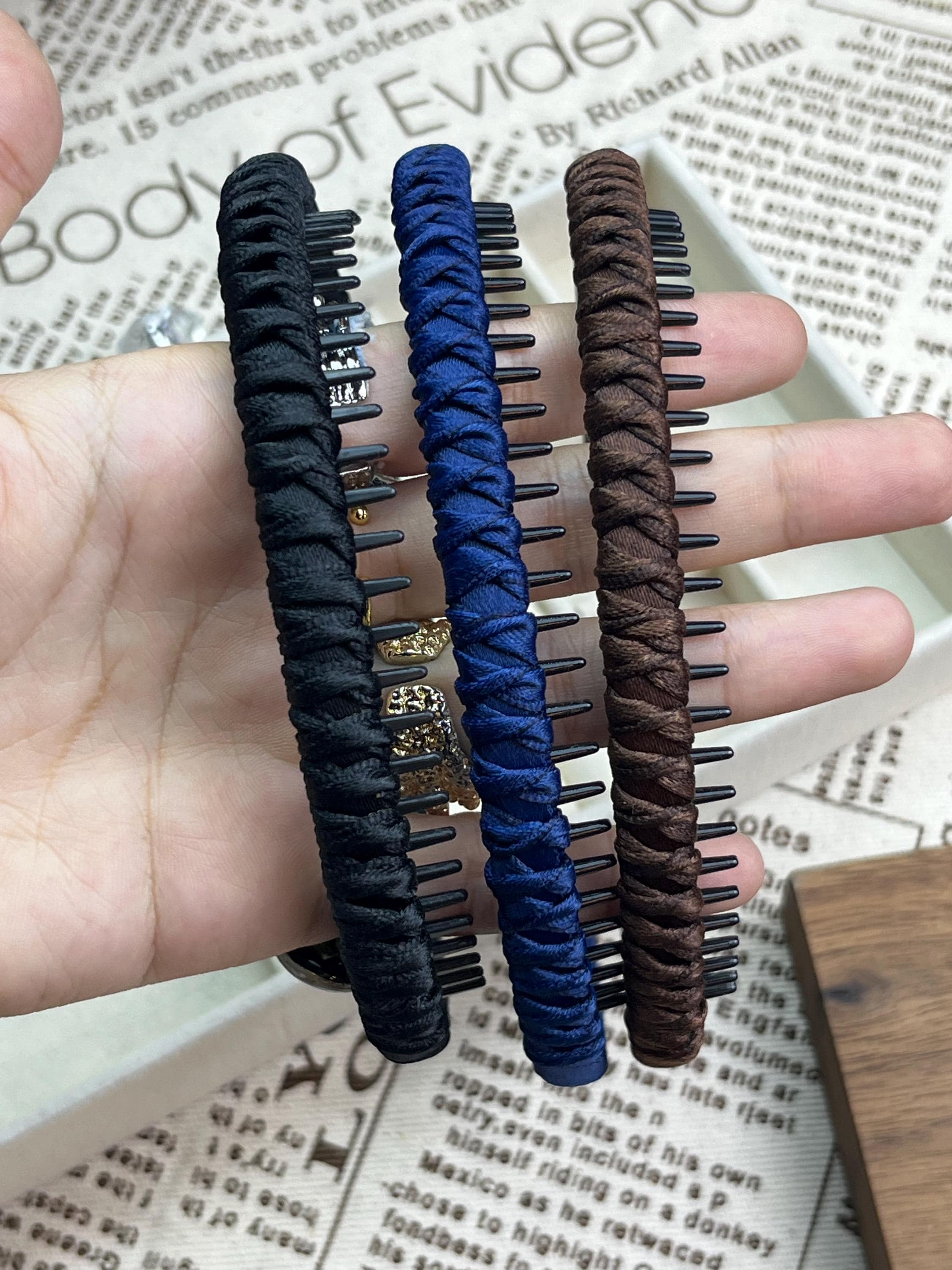 Plastic Headbands - Hard Hair Bands With Teeth In Variety Pack By - Foto 5