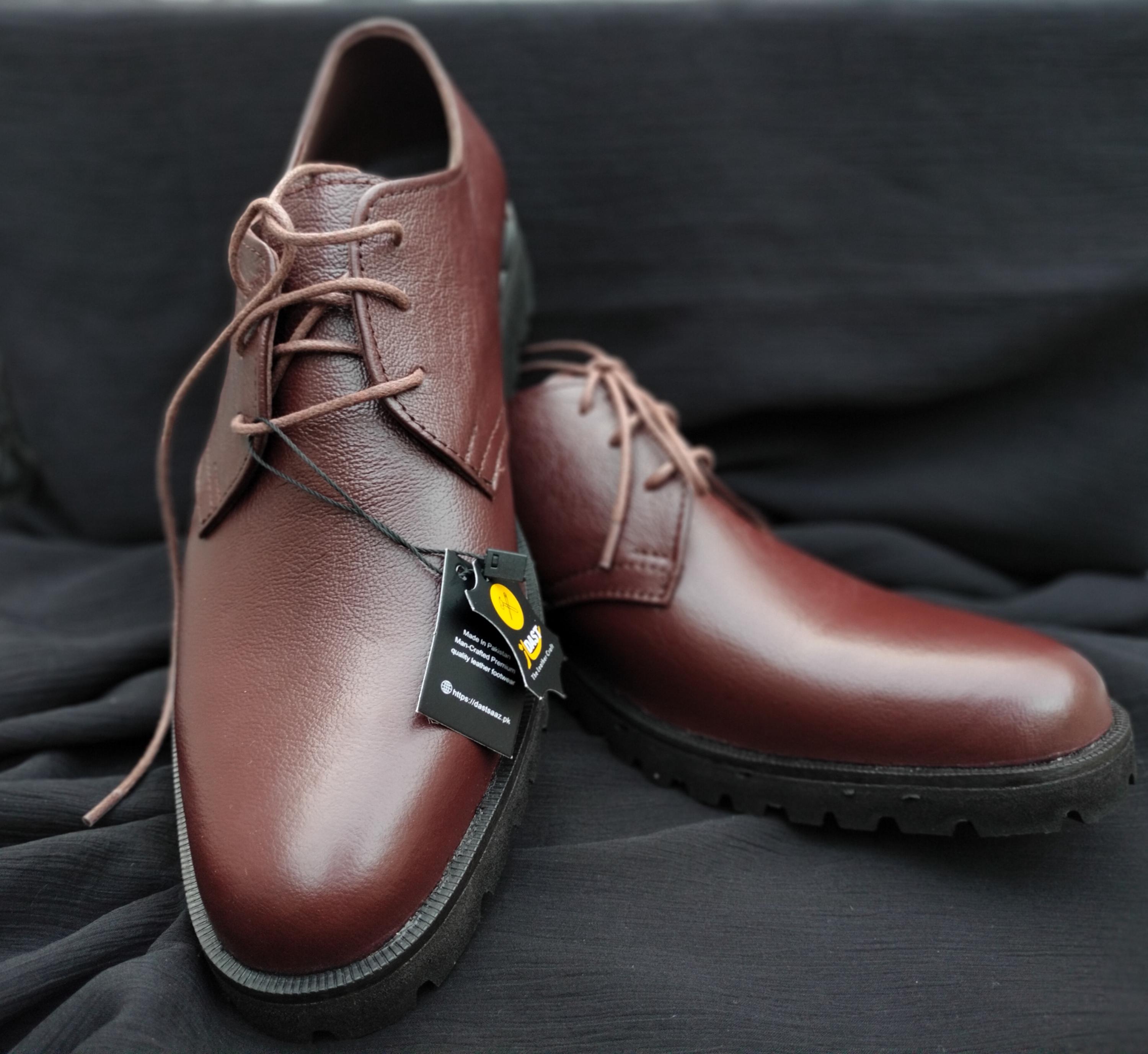 Vibram Rich Brown Leather Derbys Trail Oxford - Brown Chromexcel, Vibram Christy Sole - Made  main image 2