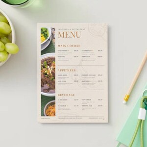 Professional & Modern restaurant menu - fully customisable