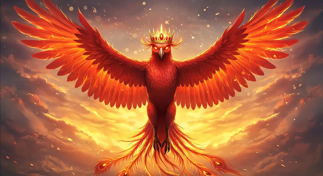 The Flame King: Descent of the Phoenix — 1000-piece Fantasy Puzzle - Etsy