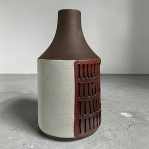 Jarrón de cerámica sueco antiguo, hecho a mano por Thomas Anagrius – Cerámica de estudio escandinava