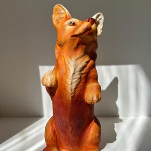 Brinquedos Corgi Vintage, Exibição de Cartões de Cachorro Corgi de Borracha Moldada