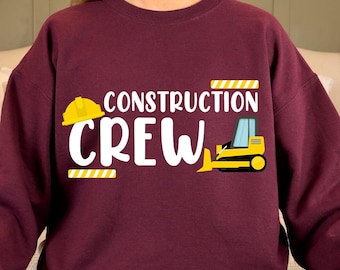 Équipe de construction SVG : chemises assorties pour anniversaire de famille (téléchargement numérique)