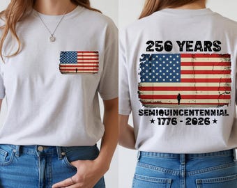 America 250th Anniversary PNG, Retro USA Flag (Digital Download)