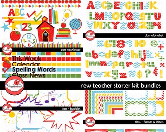 Clipart Text Dividers Set Digital Frames Page Borders Text - Etsy